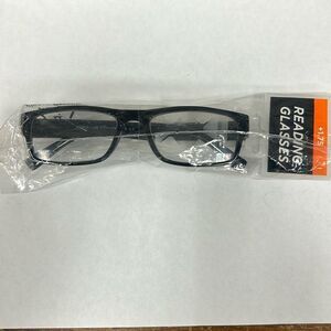 Reading Glasses +1.75.. Set of 3 pair. Black. EG109